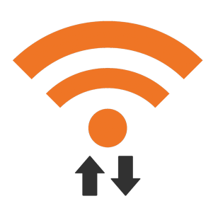 Strong business WiFi signal icon representing reliable wireless network connection, fast office internet, and optimized small business WiFi performance